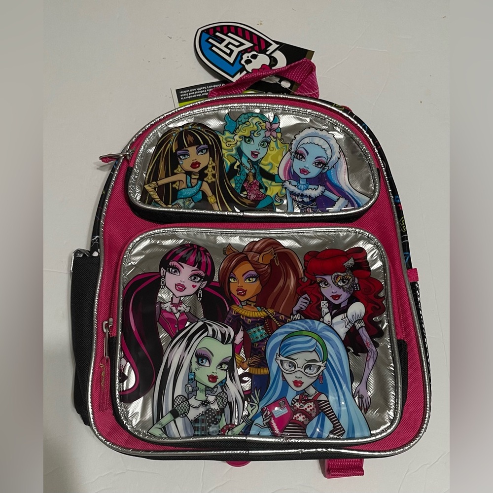 Monster High Small Backpack 12" Hx 10" ,New With Tag!